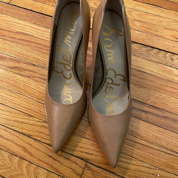 Sam Edelman Nude 3" Heels. Size 12. - Picture 2 of 6